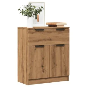 Aparador de madera de ingeniería roble artisan 60x30x70 cm by , Sideboards - Ref: Foro24-856839, Price: 91,09 €, Discount: %