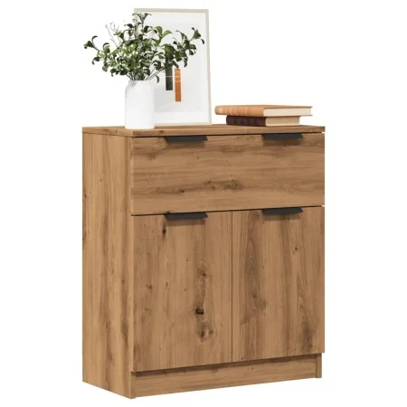 Aparador de madera de ingeniería roble artisan 60x30x70 cm by , Sideboards - Ref: Foro24-856839, Price: 91,09 €, Discount: %