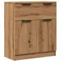 Aparador de madera de ingeniería roble artisan 60x30x70 cm by , Sideboards - Ref: Foro24-856839, Price: 91,09 €, Discount: %