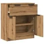 Aparador de madera de ingeniería roble artisan 60x30x70 cm by , Sideboards - Ref: Foro24-856839, Price: 91,09 €, Discount: %