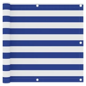 Balcony awning white and blue oxford fabric 90x600 cm by vidaXL, Umbrellas - Ref: Foro24-134919, Price: 31,86 €, Discount: %