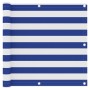 Balkonmarkise aus weißem und blauem Oxford-Stoff, 90 x 600 cm von vidaXL, Sonnenschirme - Ref: Foro24-134919, Preis: 32,36 €,...