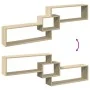 Armario de pared madera de ingeniería roble Sonoma 158x18x53 cm de , Estantes y estanterías - Ref: Foro24-854816, Precio: 36,...