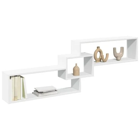 Armario de pared madera de ingeniería blanco 158x18x53 cm by , Shelves and shelves - Ref: Foro24-854814, Price: 34,21 €, Disc...