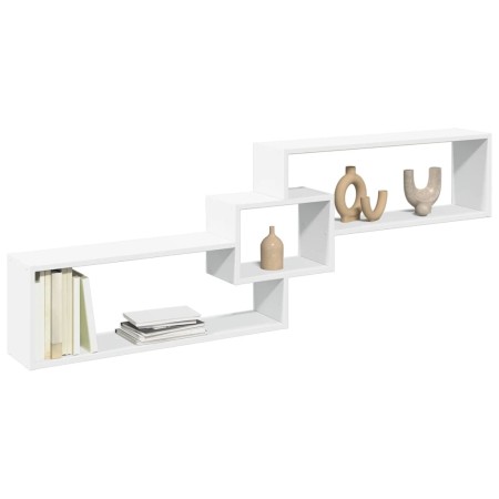 Armario de pared madera de ingeniería blanco 158x18x53 cm by , Shelves and shelves - Ref: Foro24-854814, Price: 34,71 €, Disc...