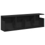 Armario de pared madera de ingeniería negro 100x20x30 cm by , Shelves and shelves - Ref: Foro24-854842, Price: 39,26 €, Disco...