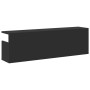 Armario de pared madera de ingeniería negro 100x20x30 cm by , Shelves and shelves - Ref: Foro24-854842, Price: 39,26 €, Disco...