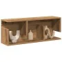 Armario de pared madera ingeniería roble artesanal 80x20x30 cm by , Shelves and shelves - Ref: Foro24-854840, Price: 35,62 €,...