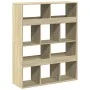 Estantería de madera de ingeniería roble Sonoma 100x33x125,5 cm de , Librerías y estanterías - Ref: Foro24-3309359, Precio: 1...