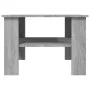 Gray Sonoma plywood coffee table 60x60x42 cm by , Coffee table - Ref: Foro24-815265, Price: 48,90 €, Discount: %