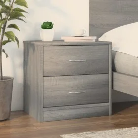 Bedside table made of gray Sonoma engineered wood, 40x30x40 cm. by , Nightstands - Ref: Foro24-815407, Price: 45,69 €, Discou...