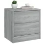 Bedside table made of gray Sonoma engineered wood, 40x30x40 cm. by , Nightstands - Ref: Foro24-815407, Price: 45,69 €, Discou...