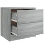 Bedside table made of gray Sonoma engineered wood, 40x30x40 cm. by , Nightstands - Ref: Foro24-815407, Price: 45,69 €, Discou...