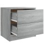 Nachttisch aus grauem Sonoma-Ingenieurholz 40x30x40 cm. von , Nachttische - Ref: Foro24-815407, Preis: 46,46 €, Rabatt: %
