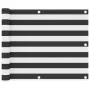Toldo para balcón tela oxford gris antracita y blanco 75x400 cm de vidaXL, Sombrillas - Ref: Foro24-134877, Precio: 15,97 €, ...