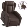 Reclining and lift synthetic leather armchair in brown. by , Armchairs - Ref: Foro24-3204546, Price: 287,10 €, Discount: %