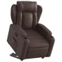 Reclining and lift synthetic leather armchair in brown. by , Armchairs - Ref: Foro24-3204546, Price: 287,10 €, Discount: %