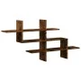 Engineered oak Sonoma wall shelf 124.5x18x60.5 cm by , Shelves and shelves - Ref: Foro24-853267, Price: 38,67 €, Discount: %