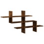 Wandregal aus Sonoma-Eichenfurnier 124,5x18x60,5 cm von , Regale und Regale - Ref: Foro24-853267, Preis: 39,37 €, Rabatt: %