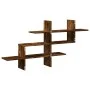 Engineered oak Sonoma wall shelf 124.5x18x60.5 cm by , Shelves and shelves - Ref: Foro24-853267, Price: 38,67 €, Discount: %