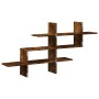 Wandregal aus Sonoma-Eichenfurnier 124,5x18x60,5 cm von , Regale und Regale - Ref: Foro24-853267, Preis: 39,37 €, Rabatt: %