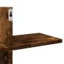 Engineered oak Sonoma wall shelf 124.5x18x60.5 cm by , Shelves and shelves - Ref: Foro24-853267, Price: 38,67 €, Discount: %