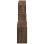Engineered wood brown oak wall cabinet 158x18x53 cm by , Shelves and shelves - Ref: Foro24-854820, Price: 40,27 €, Discount: %