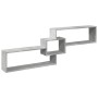 Armario de pared madera ingeniería gris hormigón 158x18x53 cm de , Estantes y estanterías - Ref: Foro24-854817, Precio: 31,51...