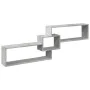 Engineered wood gray concrete wall cabinet 158x18x53 cm by , Shelves and shelves - Ref: Foro24-854817, Price: 31,12 €, Discou...
