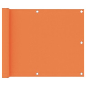 Toldo para balcón tela oxford naranja 75x500 cm