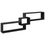 Armario de pared madera de ingeniería negro 158x18x53 cm de , Estantes y estanterías - Ref: Foro24-854815, Precio: 39,93 €, D...