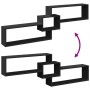 Armario de pared madera de ingeniería negro 158x18x53 cm de , Estantes y estanterías - Ref: Foro24-854815, Precio: 41,94 €, D...