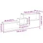 Armario de pared madera de ingeniería negro 158x18x53 cm de , Estantes y estanterías - Ref: Foro24-854815, Precio: 39,93 €, D...