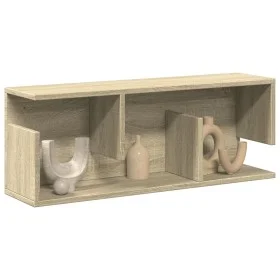 Engineered wood wall cabinet in Sonoma oak, 80x20x30 cm. by , Shelves and shelves - Ref: Foro24-854834, Price: 34,44 €, Disco...