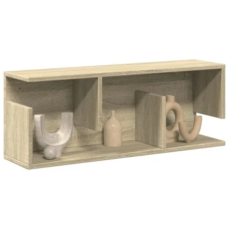 Wandschrank aus Sonoma-Eichenfurnier 80x20x30 cm von , Regale und Regale - Ref: Foro24-854834, Preis: 34,44 €, Rabatt: %
