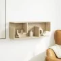 Engineered wood wall cabinet in Sonoma oak, 80x20x30 cm. by , Shelves and shelves - Ref: Foro24-854834, Price: 34,44 €, Disco...