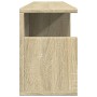 Wandschrank aus Sonoma-Eichenfurnier 80x20x30 cm von , Regale und Regale - Ref: Foro24-854834, Preis: 34,96 €, Rabatt: %