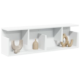 Engineered wood white wall cabinet 100x20x30 cm by , Shelves and shelves - Ref: Foro24-854841, Price: 35,07 €, Discount: %