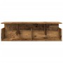 Aged engineered wood wall shelf 100x20x30 cm by , Shelves and shelves - Ref: Foro24-854848, Price: 44,00 €, Discount: %