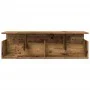 Aged engineered wood wall shelf 100x20x30 cm by , Shelves and shelves - Ref: Foro24-854848, Price: 43,20 €, Discount: %