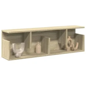 Engineered wood wall cabinet in Sonoma oak, 100x20x30 cm by , Shelves and shelves - Ref: Foro24-854843, Price: 39,08 €, Disco...