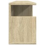 Wandschrank aus Sonoma-Eichenfurnier 100x20x30 cm von , Regale und Regale - Ref: Foro24-854843, Preis: 40,95 €, Rabatt: %