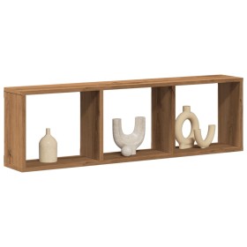 Handcrafted oak wood engineered wall cabinet 100x16x30 cm by , Shelves and shelves - Ref: Foro24-854876, Price: 30,94 €, Disc...