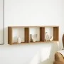 Handcrafted oak wood engineered wall cabinet 100x16x30 cm by , Shelves and shelves - Ref: Foro24-854876, Price: 30,96 €, Disc...