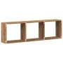 Handcrafted oak wood engineered wall cabinet 100x16x30 cm by , Shelves and shelves - Ref: Foro24-854876, Price: 30,96 €, Disc...