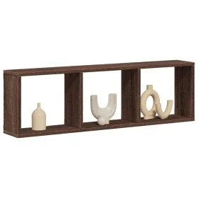 Armario de pared madera ingeniería marrón roble 100x16x30 cm de , Estantes y estanterías - Ref: Foro24-854874, Precio: 30,08 ...