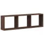 Engineered wood brown oak wall cabinet 100x16x30 cm by , Shelves and shelves - Ref: Foro24-854874, Price: 30,08 €, Discount: %