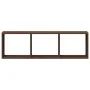 Engineered wood brown oak wall cabinet 100x16x30 cm by , Shelves and shelves - Ref: Foro24-854874, Price: 30,08 €, Discount: %