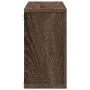 Engineered wood brown oak wall cabinet 100x16x30 cm by , Shelves and shelves - Ref: Foro24-854874, Price: 30,08 €, Discount: %