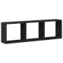 Armario de pared madera de ingeniería negro 100x16x30 cm de , Estantes y estanterías - Ref: Foro24-854869, Precio: 32,19 €, D...